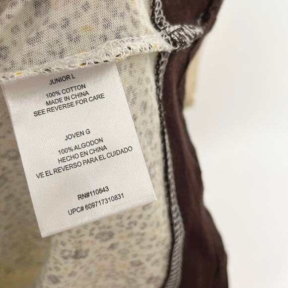 Vintage Lei Y2K Tank Top Women Large Cream Ditsy Floral Coquette Fairy Deadstock - Picture 9 of 10